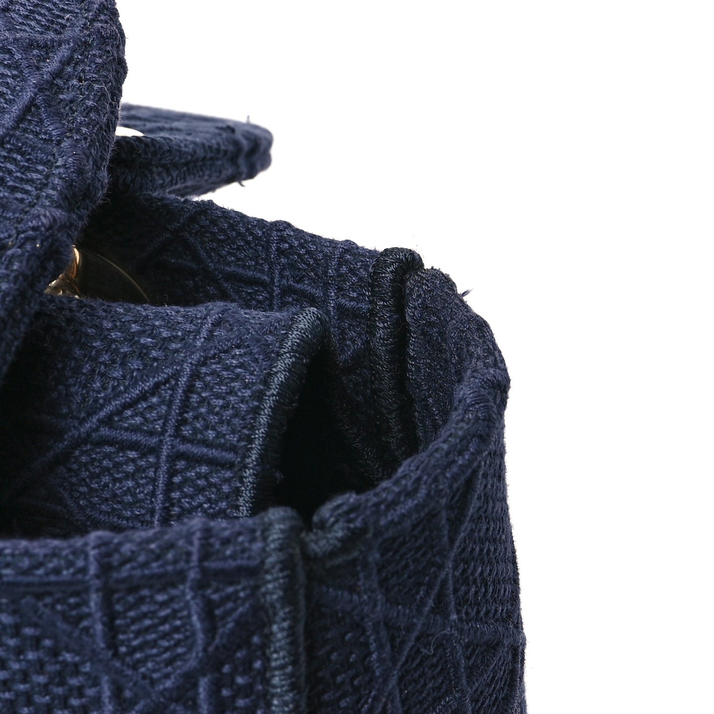 Canvas Embroidered Cannage Medium Lady D-Lite Navy