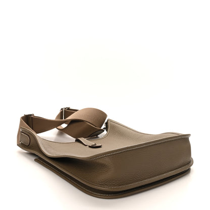 Hermes Taurillon Clemence Evelyne III PM Etoupe 4 of 10