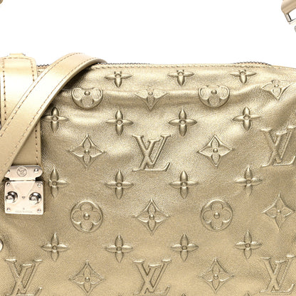 Louis Vuitton Calfskin Debossed Monogram Side Trunk Light Gold 7 of 9