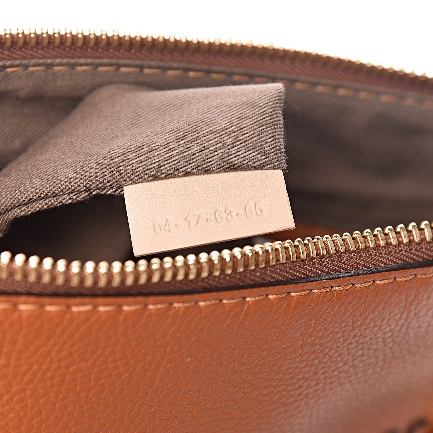 Calfskin Small Marcie Satchel Tan