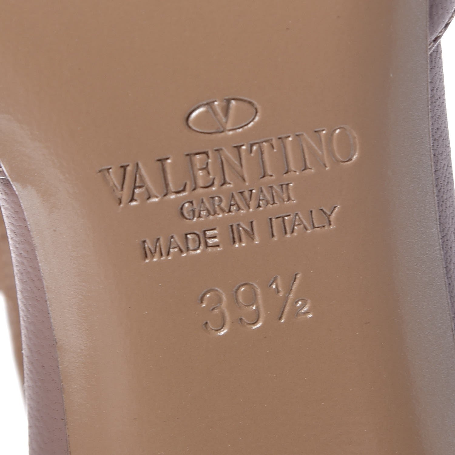 Valentino Garavani Calfskin Nappa Rockstud Ankle Strap 65mm Pumps 39.5 Alpaca Poudre 6 of 9