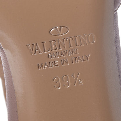 Valentino Garavani Calfskin Nappa Rockstud Ankle Strap 65mm Pumps 39.5 Alpaca Poudre 6 of 9