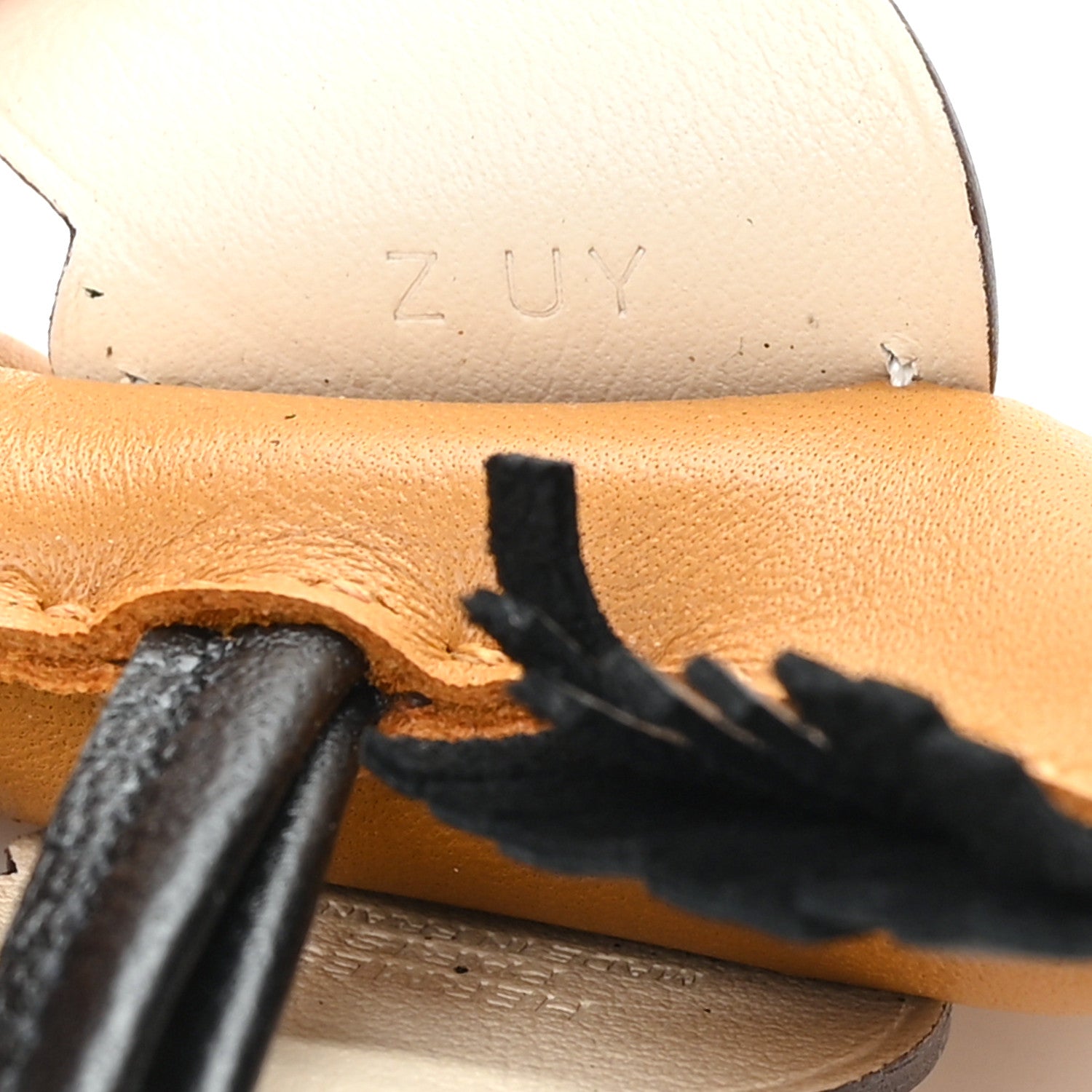 Hermes Milo Lambskin Grigri Rodeo Pegase Horse Bag Charm PM Sesame