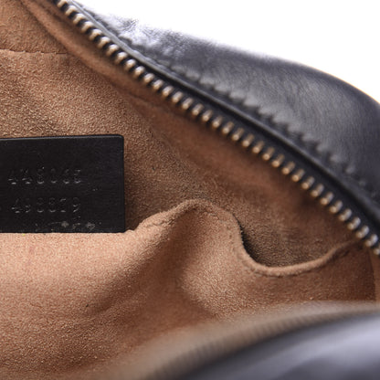 Gucci Calfskin Matelasse Mini GG Marmont Chain Shoulder Bag Black 7 of 12