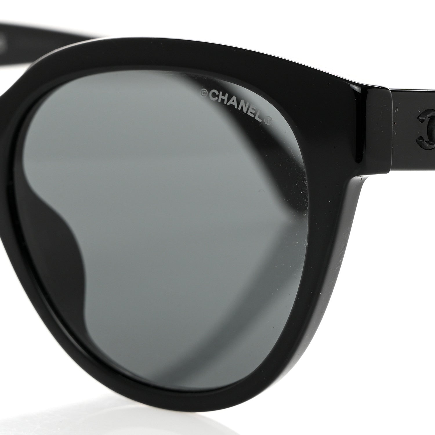 Chanel Acetate CC Butterfly Sunglasses 5414-A Black 7 of 8