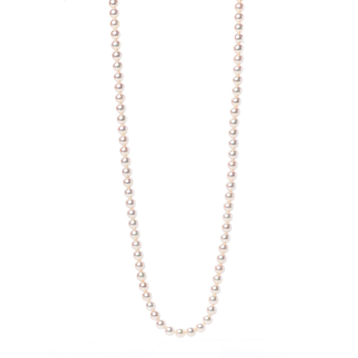 Mikimoto 14K White Gold Akoya Pearl 6.5-7mm Strand Necklace 42 1 of 7