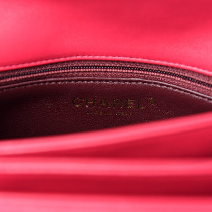 Chanel Lambskin Quilted Small Trendy CC Flap Dual Handle Bag Pink 9 of 12