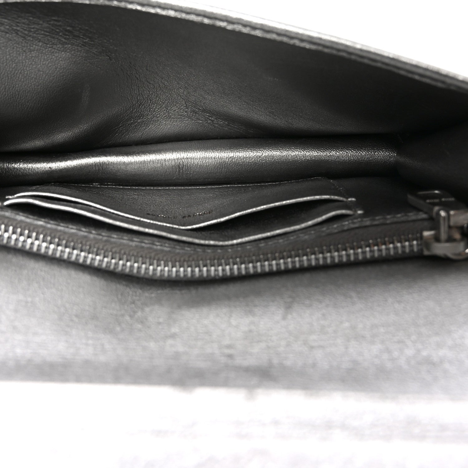 Miu Miu Metallic Nappa Matelasse Chain Crossbody Silver 5 of 9