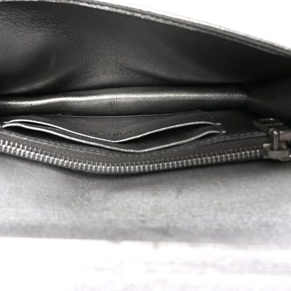 Miu Miu Metallic Nappa Matelasse Chain Crossbody Silver 5 of 9