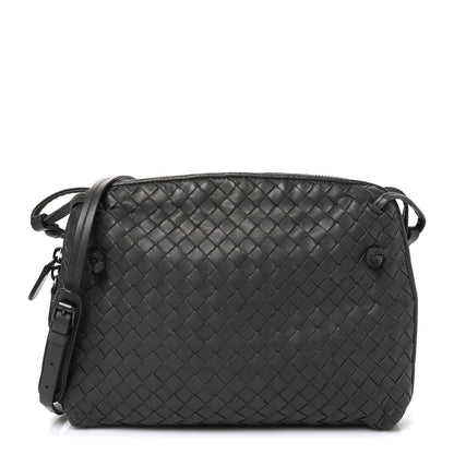 Bottega Veneta Nappa Intrecciato Nodini Crossbody Messenger New Light Grey 1 of 12
