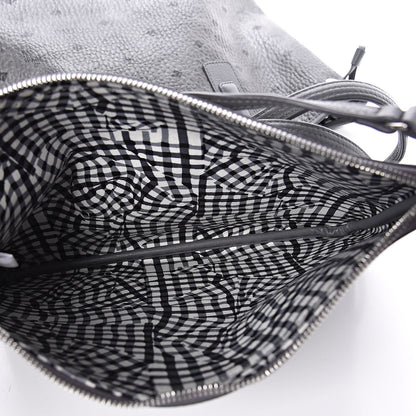 MCM Visetos Medium Liz Reversible Shopper Tote Phantom Grey 11 of 16