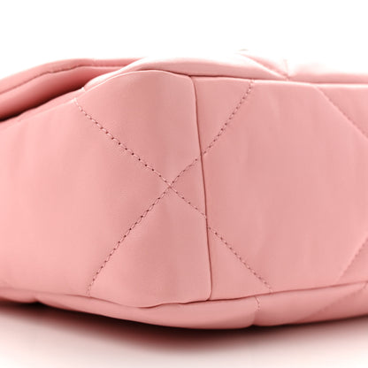 Chanel Lambskin Quilted Medium Chanel 19 Flap Light Pink 9 of 13