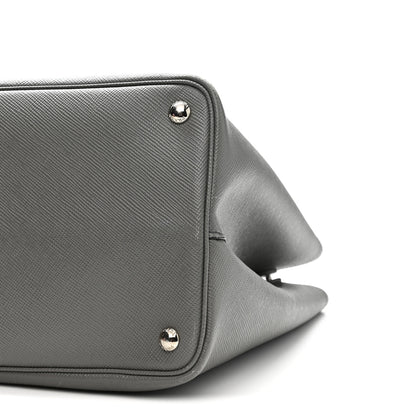 Prada Saffiano Cuir Large Double Bag Marmo 9 of 10
