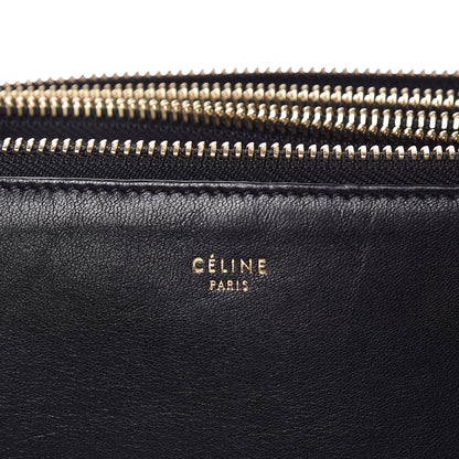 Celine Lambskin Large Trio Crossbody Bag Black 8 of 12