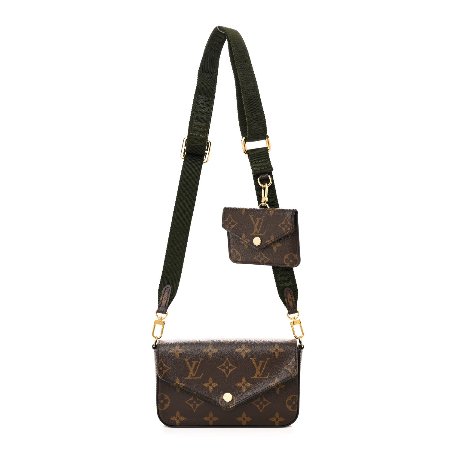 Louis Vuitton Monogram Felicie Strap & Go Kaki 1 of 9