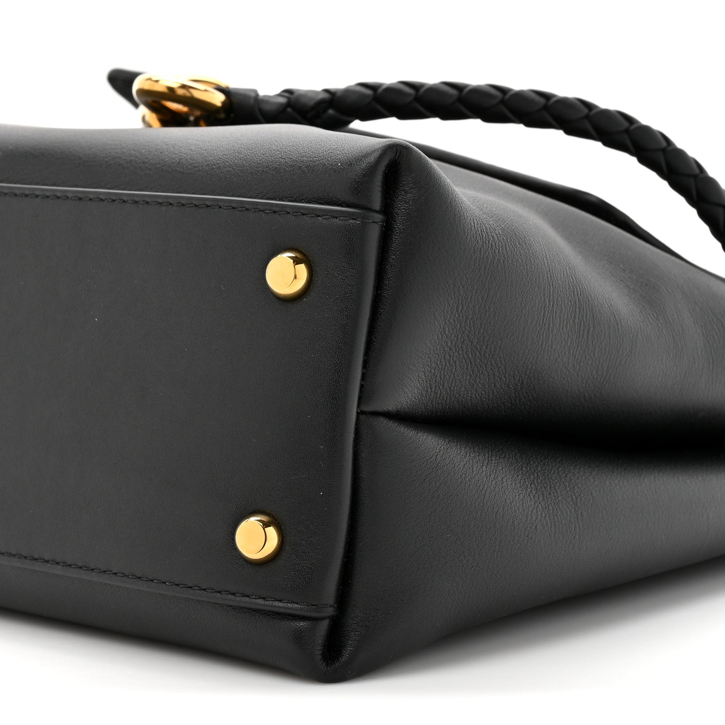 Silky Calfskin Small Ciao Ciao Black