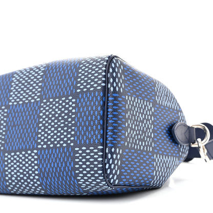 Louis Vuitton Damier Heritage Speedy Bandouliere 25 Blue 9 of 13