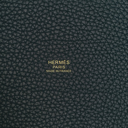 Hermes Taurillon Clemence Picotin Lock 18 PM Vert Cypress 6 of 10