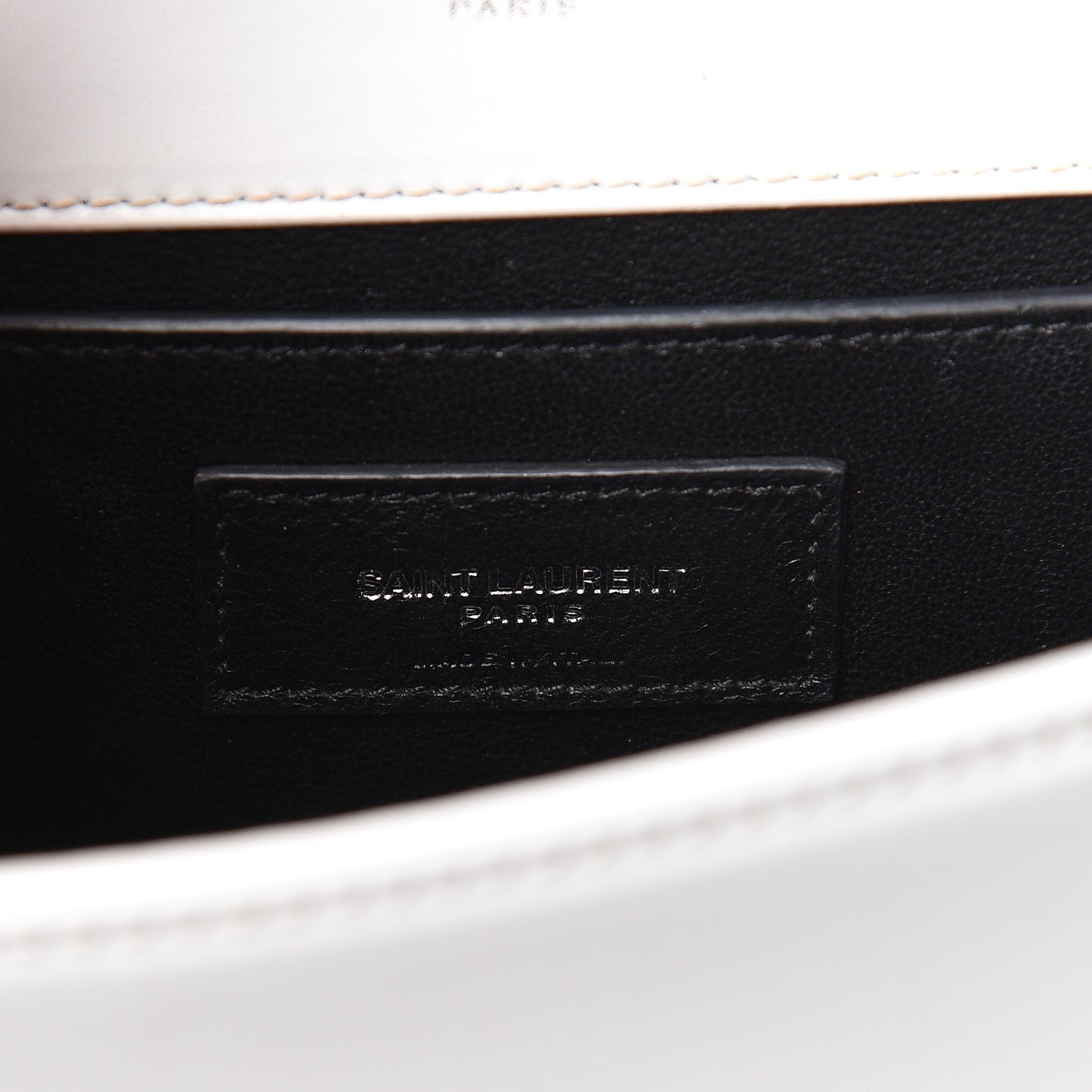 Smooth Calfskin Small Monogram Kate Satchel Optical White