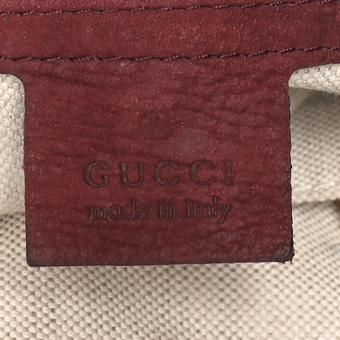 Nubuck Medium Jackie Shoulder Bag Burgundy