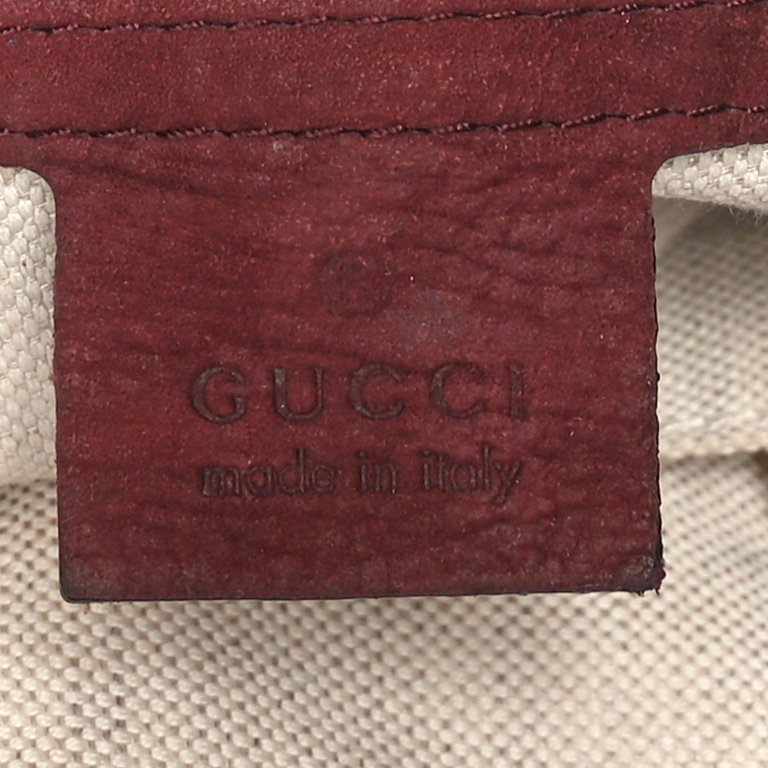 Gucci Nubuck Medium Jackie Shoulder Bag Burgundy 6 of 11