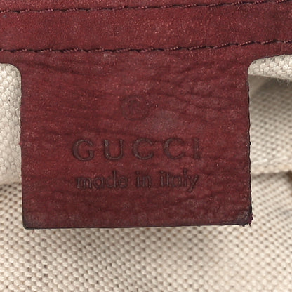 Gucci Nubuck Medium Jackie Shoulder Bag Burgundy 6 of 11