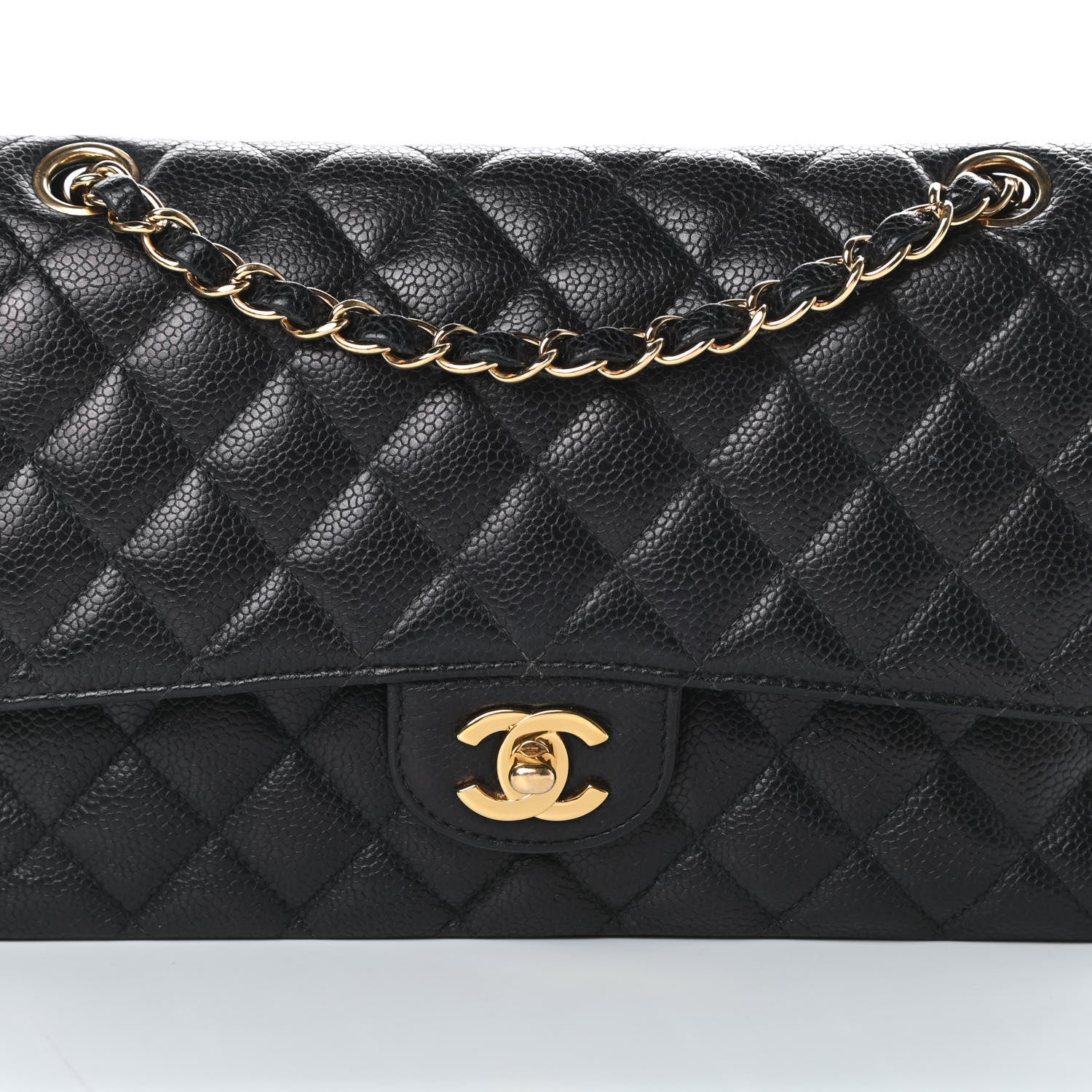 Chanel Caviar Quilted Medium Double Flap Black 9 of 16