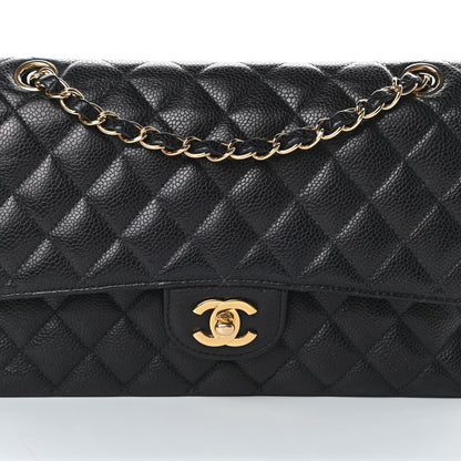 Chanel Caviar Quilted Medium Double Flap Black 9 of 16
