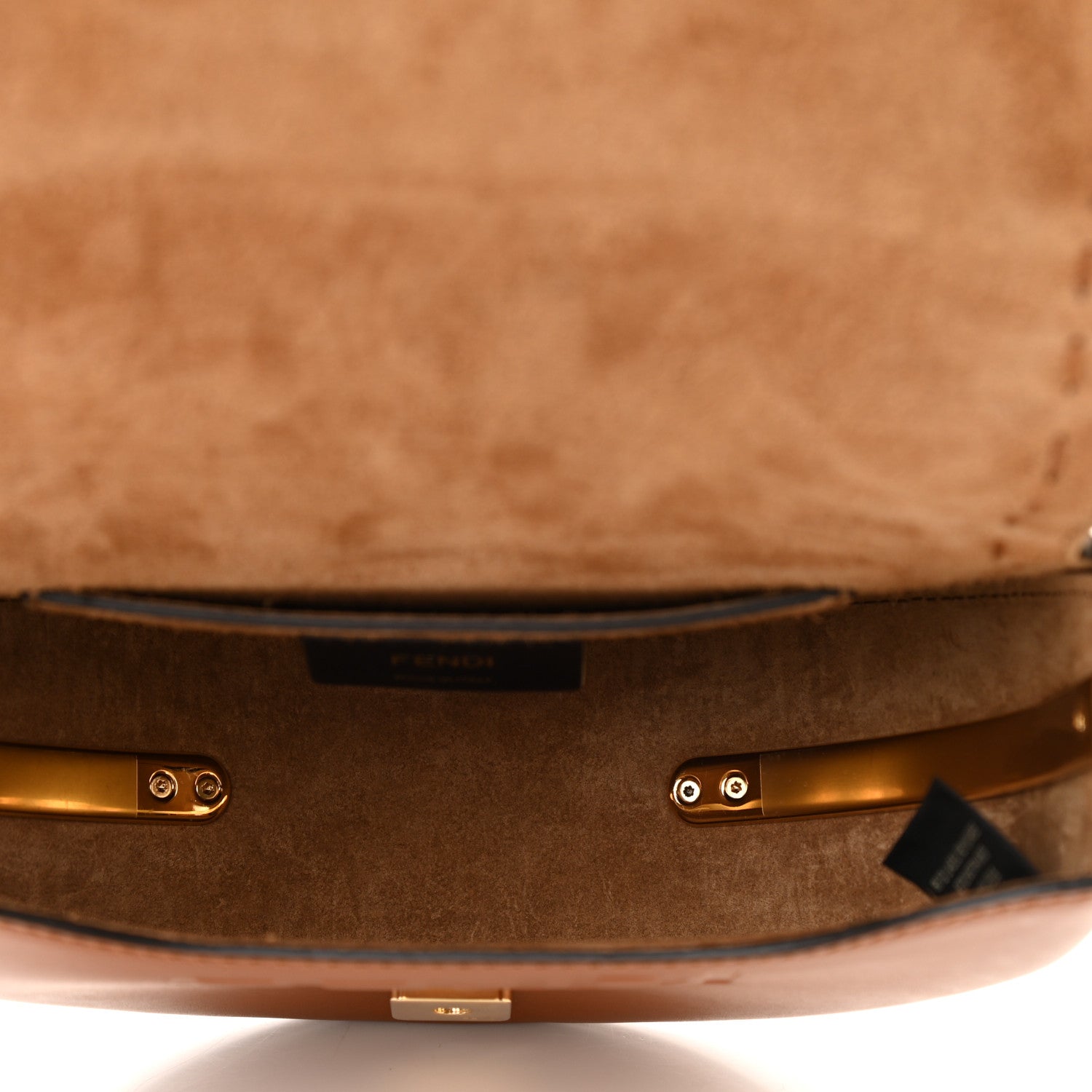 Fendi Vitello King Plexiglass Moonlight Shoulder Bag Cuoio 5 of 11