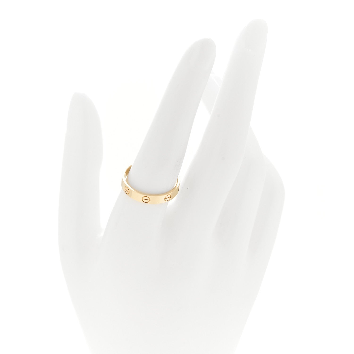 Cartier 18K Yellow Gold 3.5mm LOVE Wedding Band Ring 57 8 2 of 5