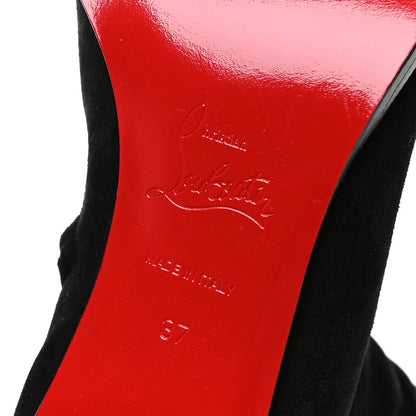 Christian Louboutin Veau Velours Stretchadoxa Botta Alta 70mm Boots 37 Black 7 of 7