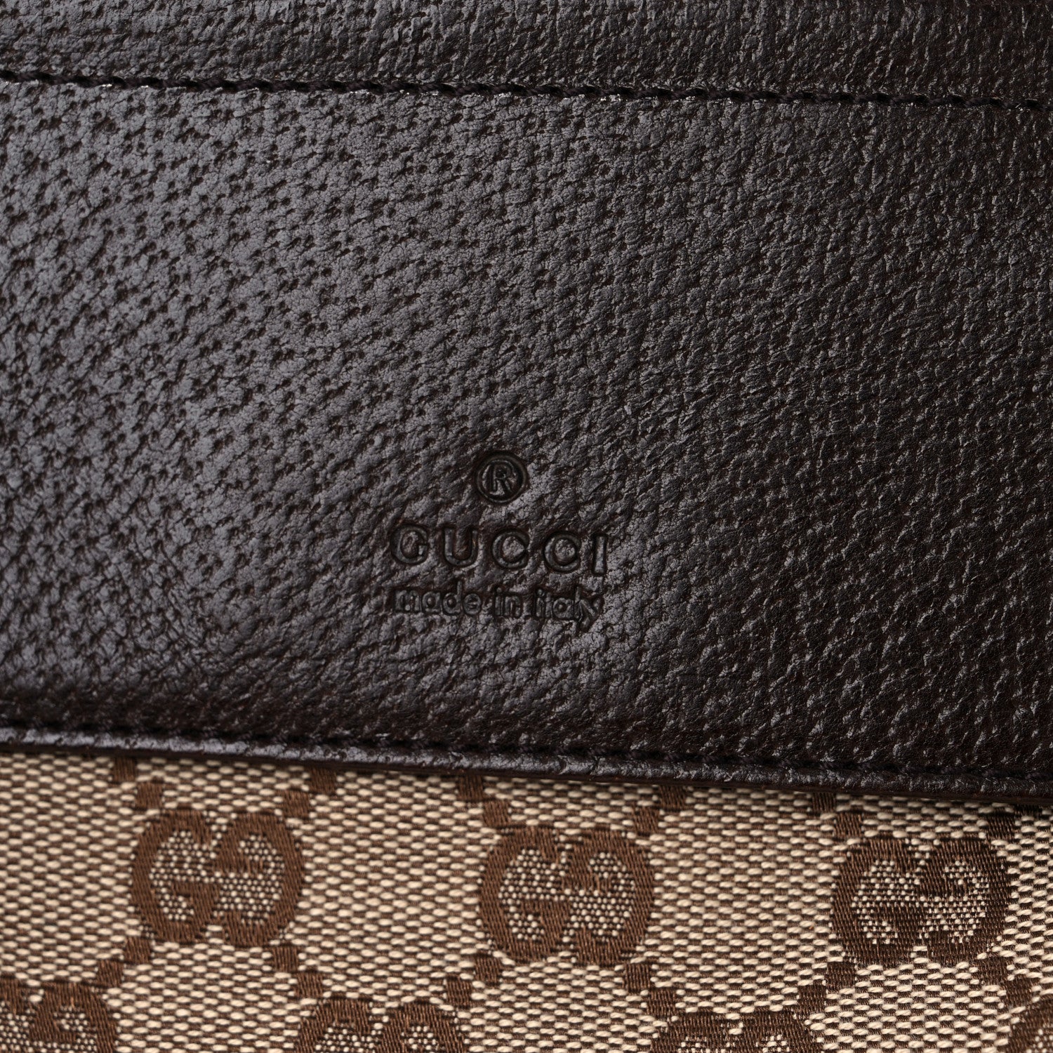 Gucci GG Monogram Double Pocket Belt Bag Dark Brown 15 of 16