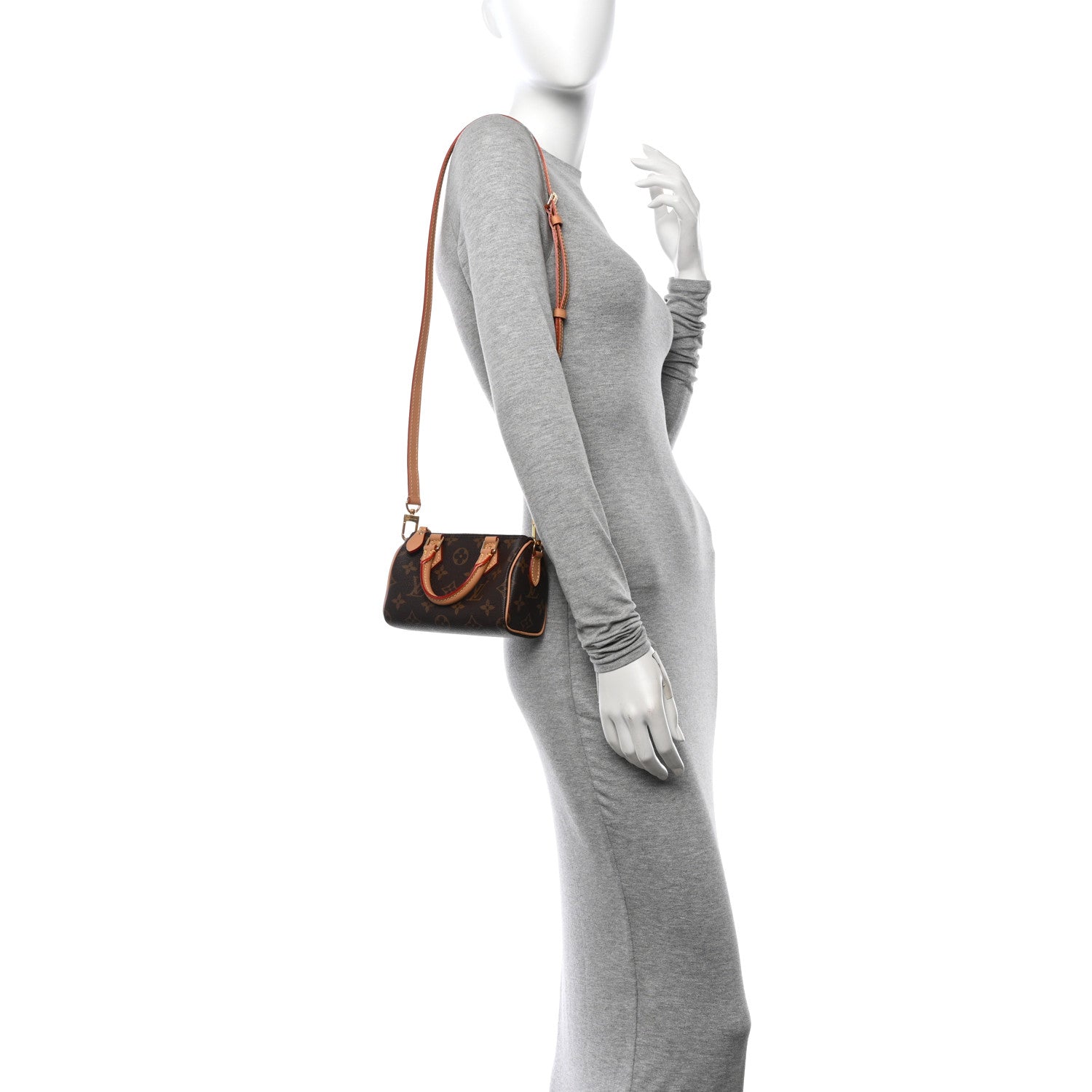 Louis Vuitton Monogram Nano Speedy Bandouliere 2 of 10