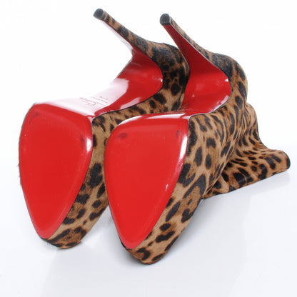 Christian Louboutin Calf Hair Leopard Print Daf Booty 160 Ankle Boots 41.5 4 of 5