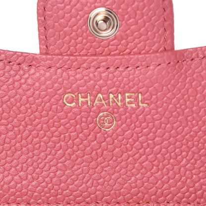 Chanel Caviar Quilted Compact Flap Wallet Pink 6 of 9