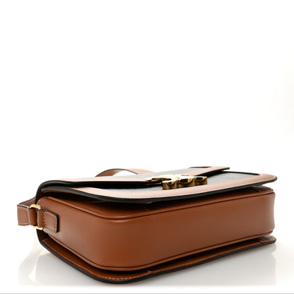 Celine Triomphe Canvas Calfskin Medium Triomphe Bag Tan 4 of 10