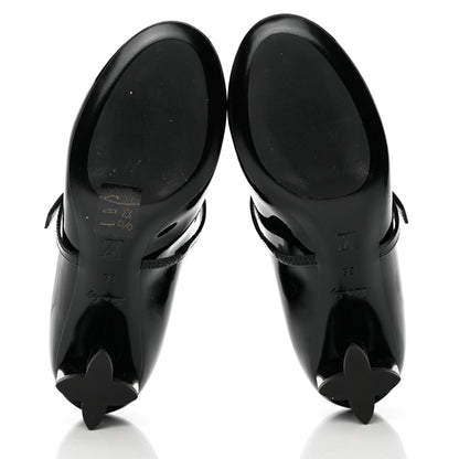 Louis Vuitton Patent Uniformes Silhouette 40mm Pumps 36 Black 5 of 9