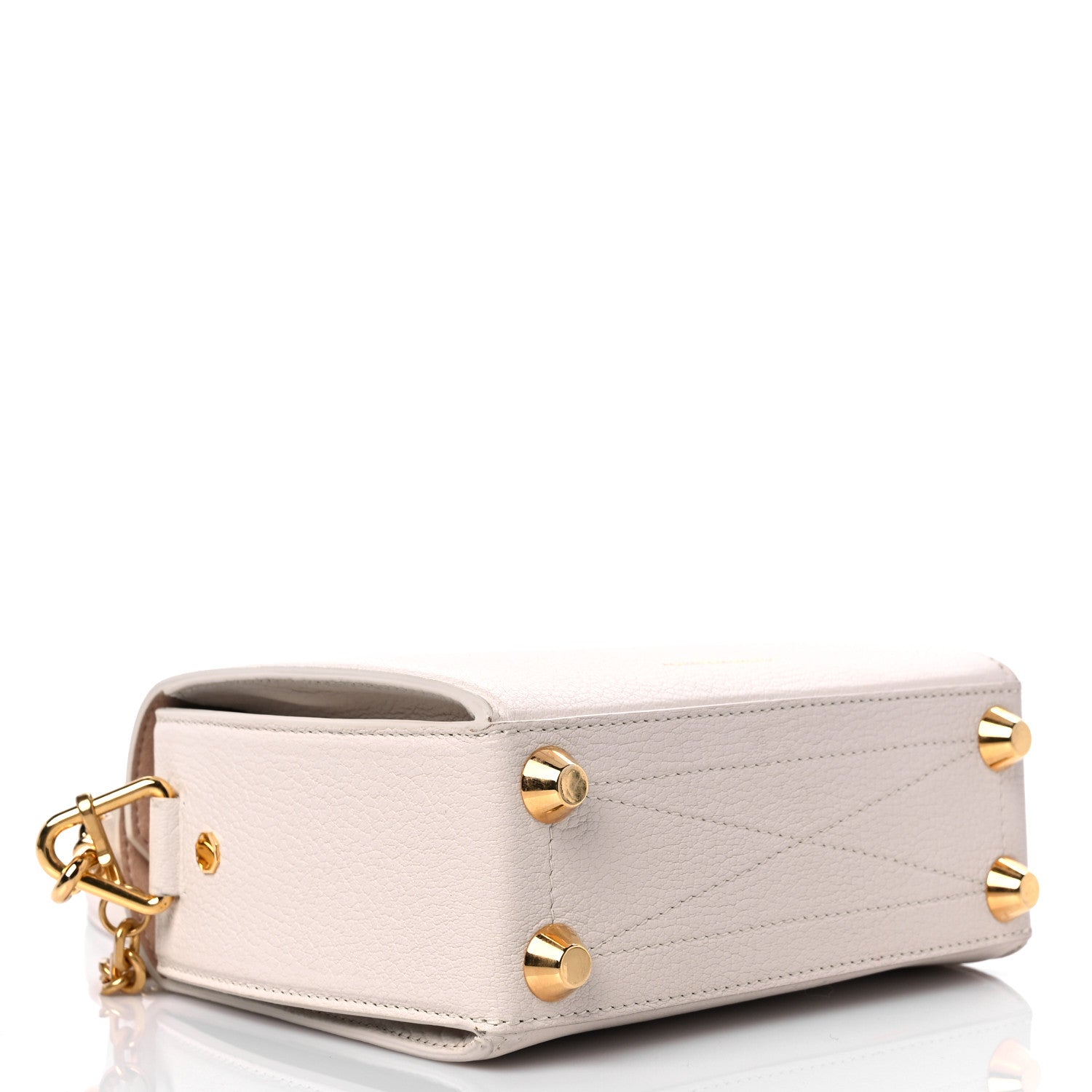 Alexander McQueen Silky Amish Grain Calfskin Box Shoulder Bag 19 Off White 4 of 14