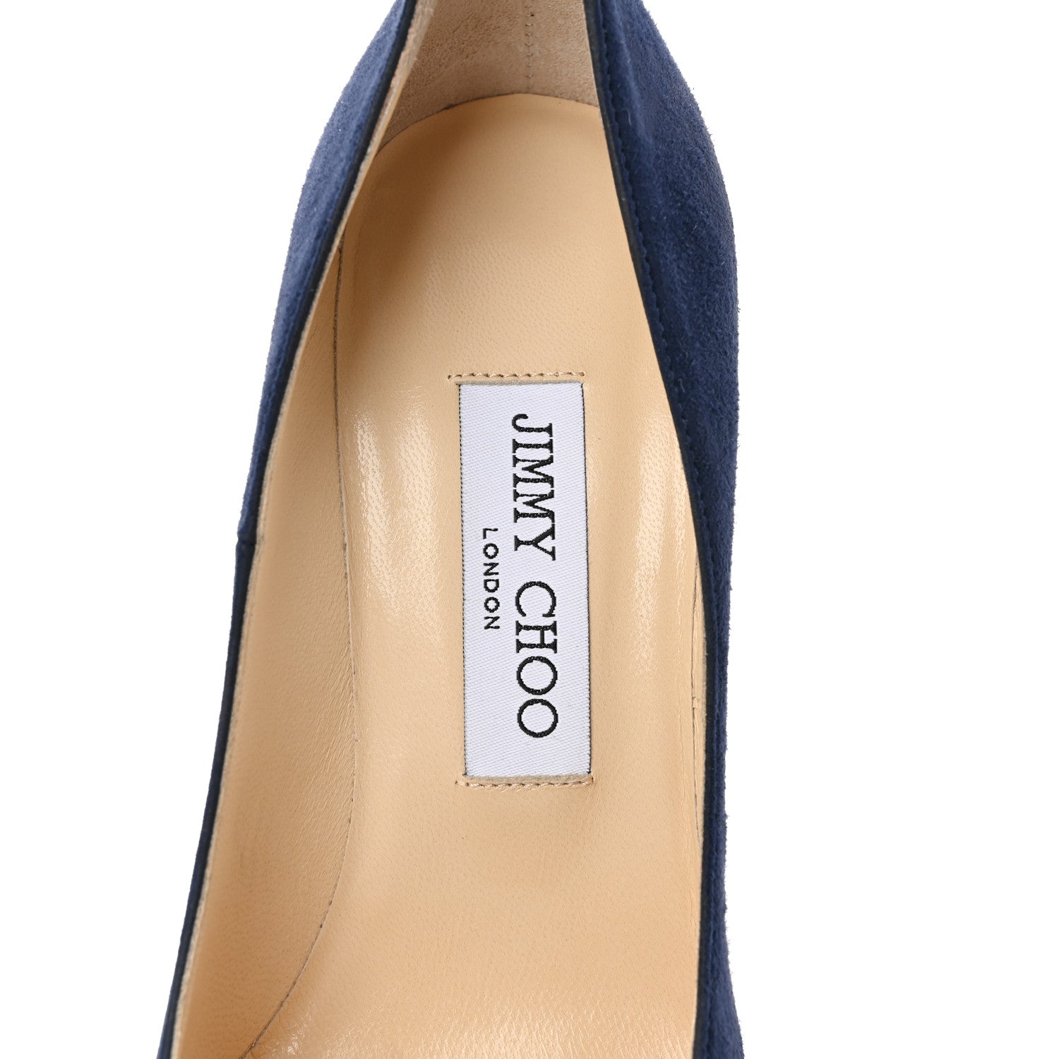 Jimmy Choo Suede Abel Pumps 37 Navy 7 of 8