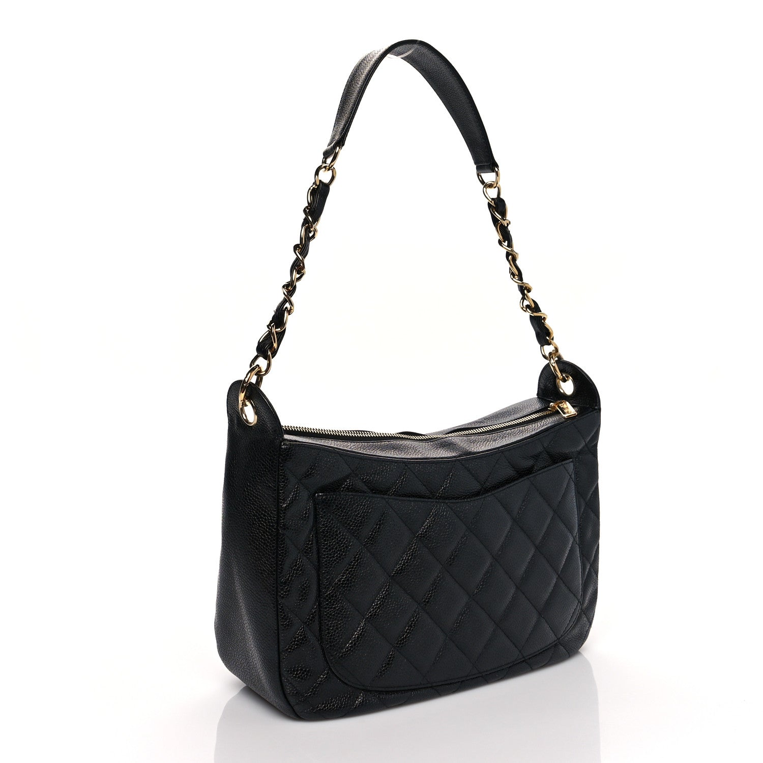 Chanel Caviar Quilted Timeless CC Shoulder Bag Black 3 of 11
