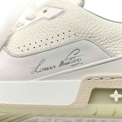 Louis Vuitton Calfskin Mens LV Trainer Sneakers 9 White 10 of 11