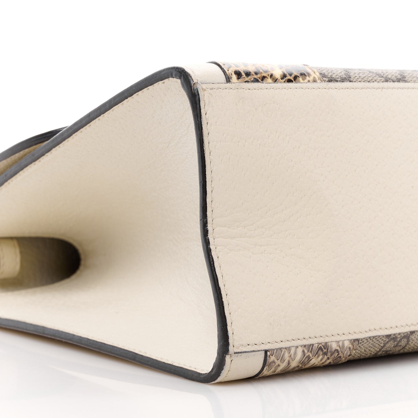 GG Supreme Monogram Small Osiride Top Handle Bag Beige Gold