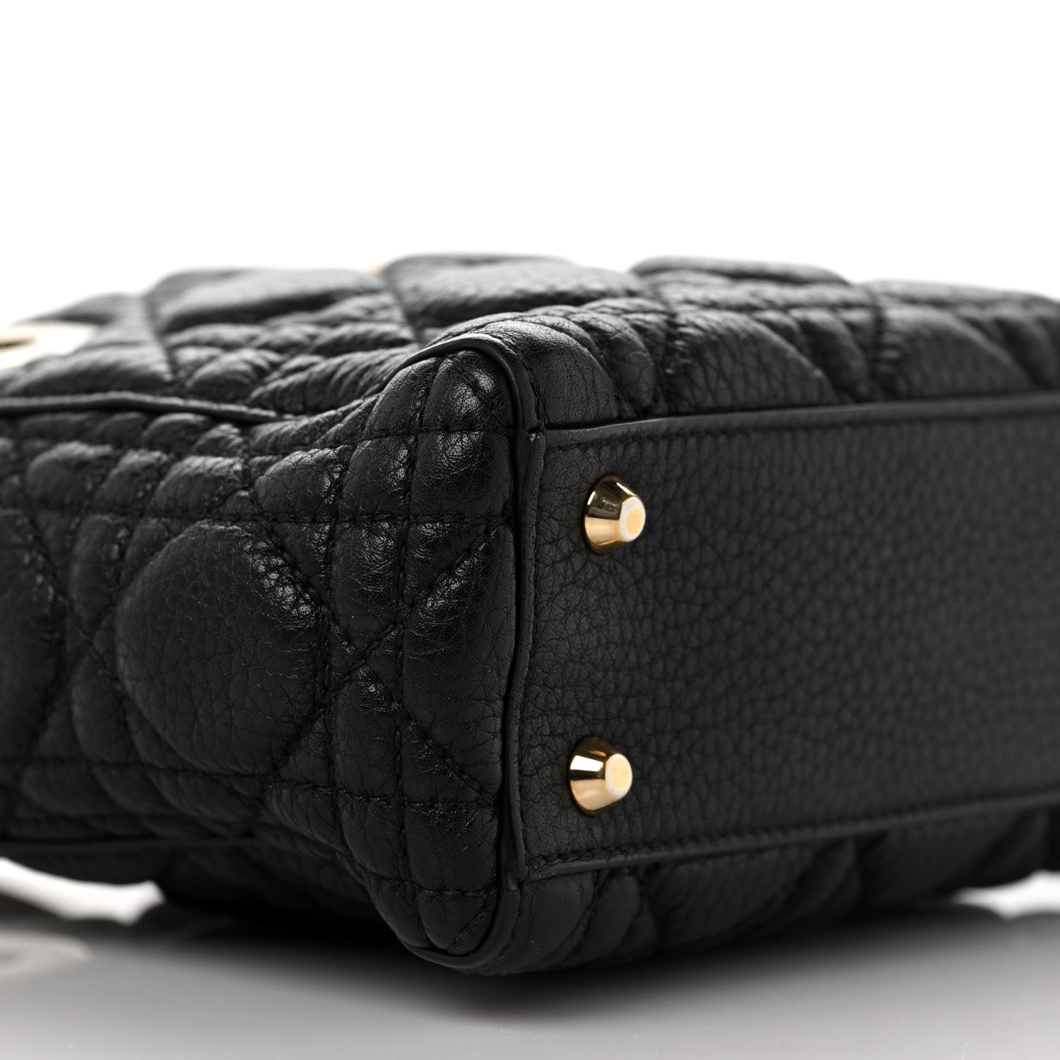 Christian Dior Calfskin Cannage Mini Lady Dior Black 15 of 17