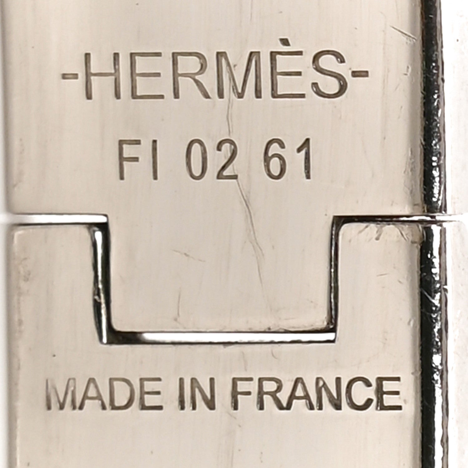 Hermes Matte Enamel Narrow Clic Clac HH Bracelet Etain 4 of 5