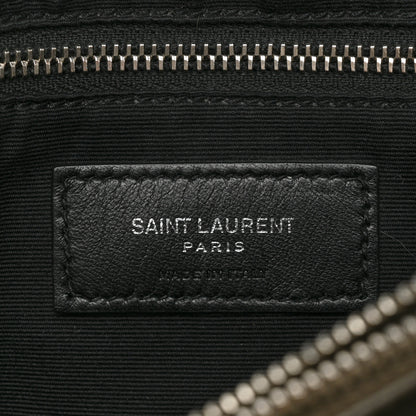 Saint Laurent Calfskin Y Quilted Monogram Large Loulou Chain Satchel Storm 7 of 16