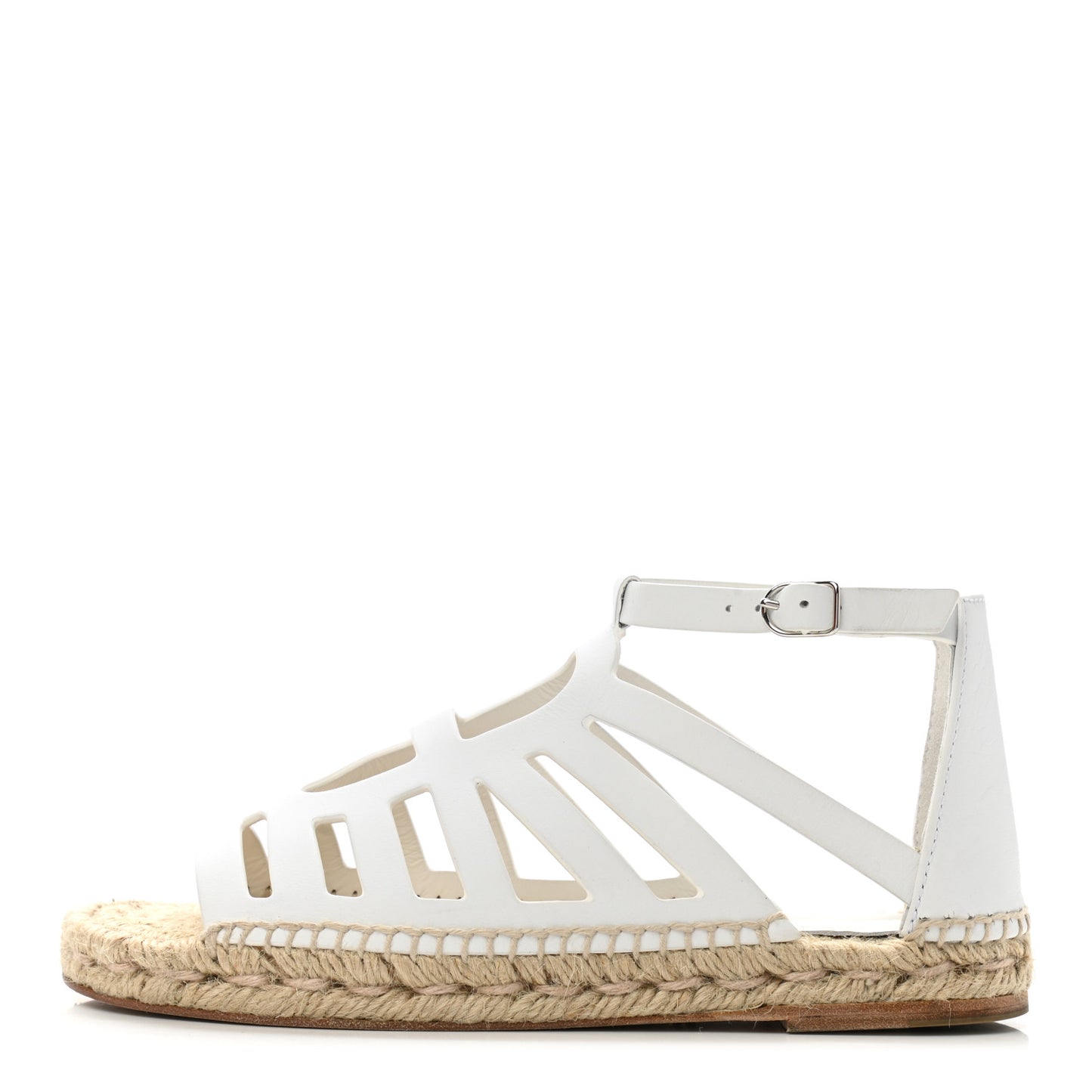 Calfskin Costanza Espadrilles 36 White