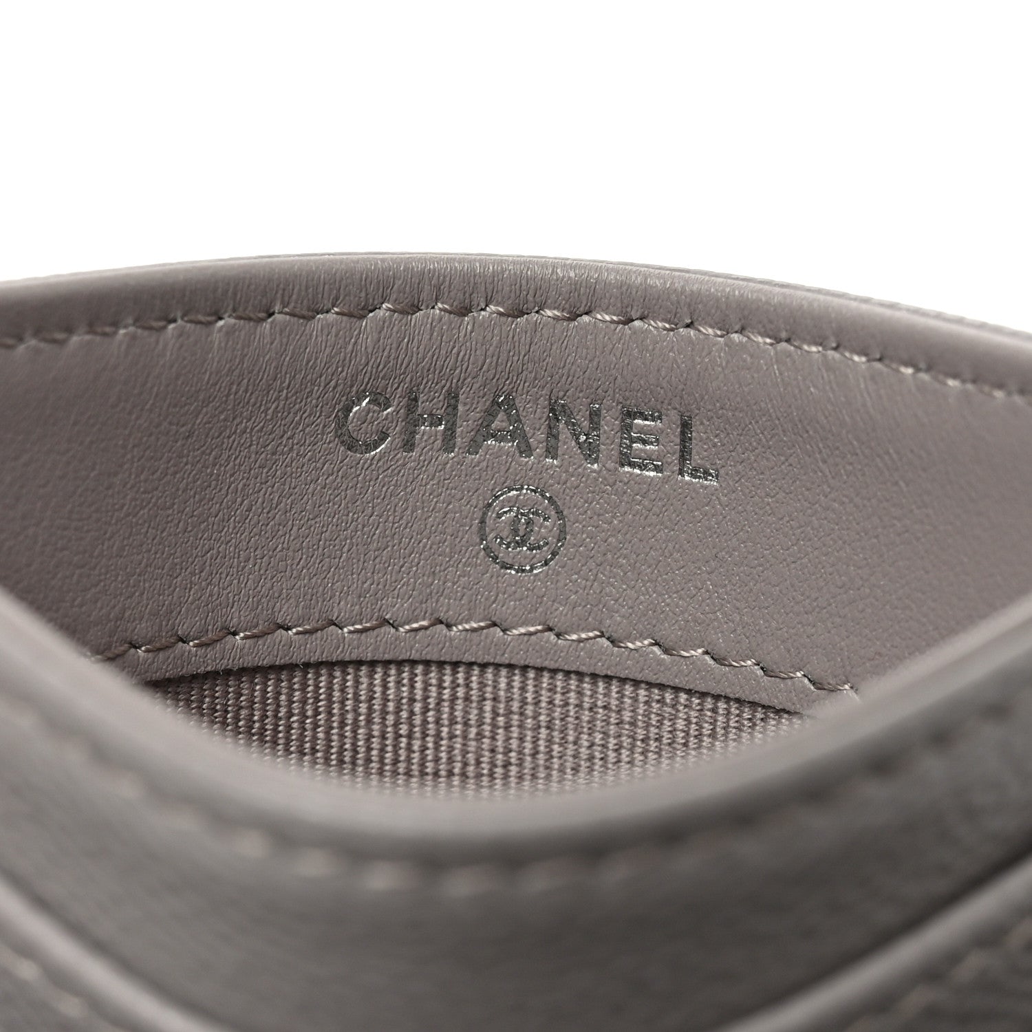 Chanel Caviar Quilted Multi Card Holder Dark Grey 6 of 9