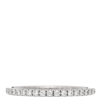 Tiffany Platinum Diamond Metro Full Eternity Band Ring 49 5 1 of 5