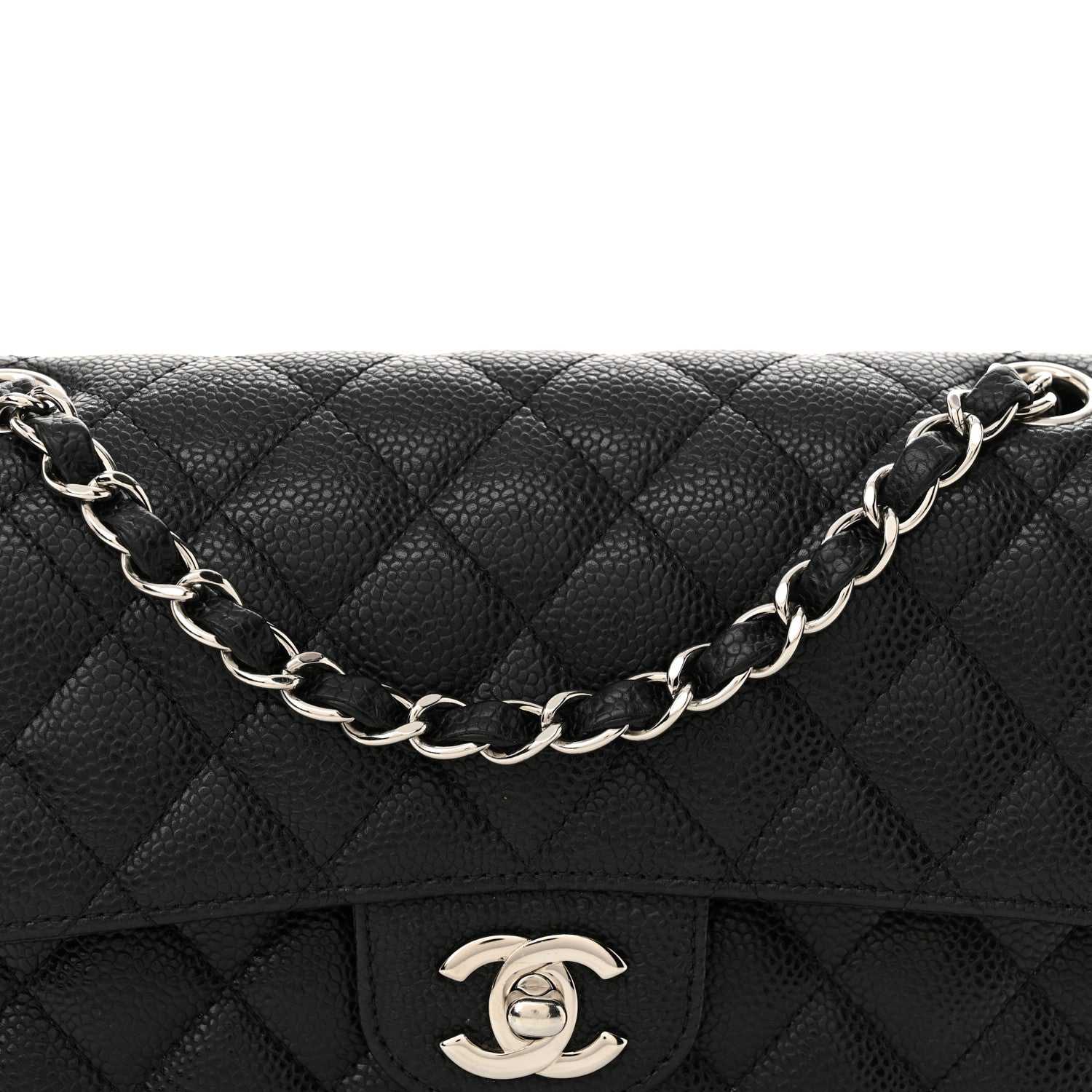 Chanel Caviar Quilted Small Double Flap Black 8 of 13