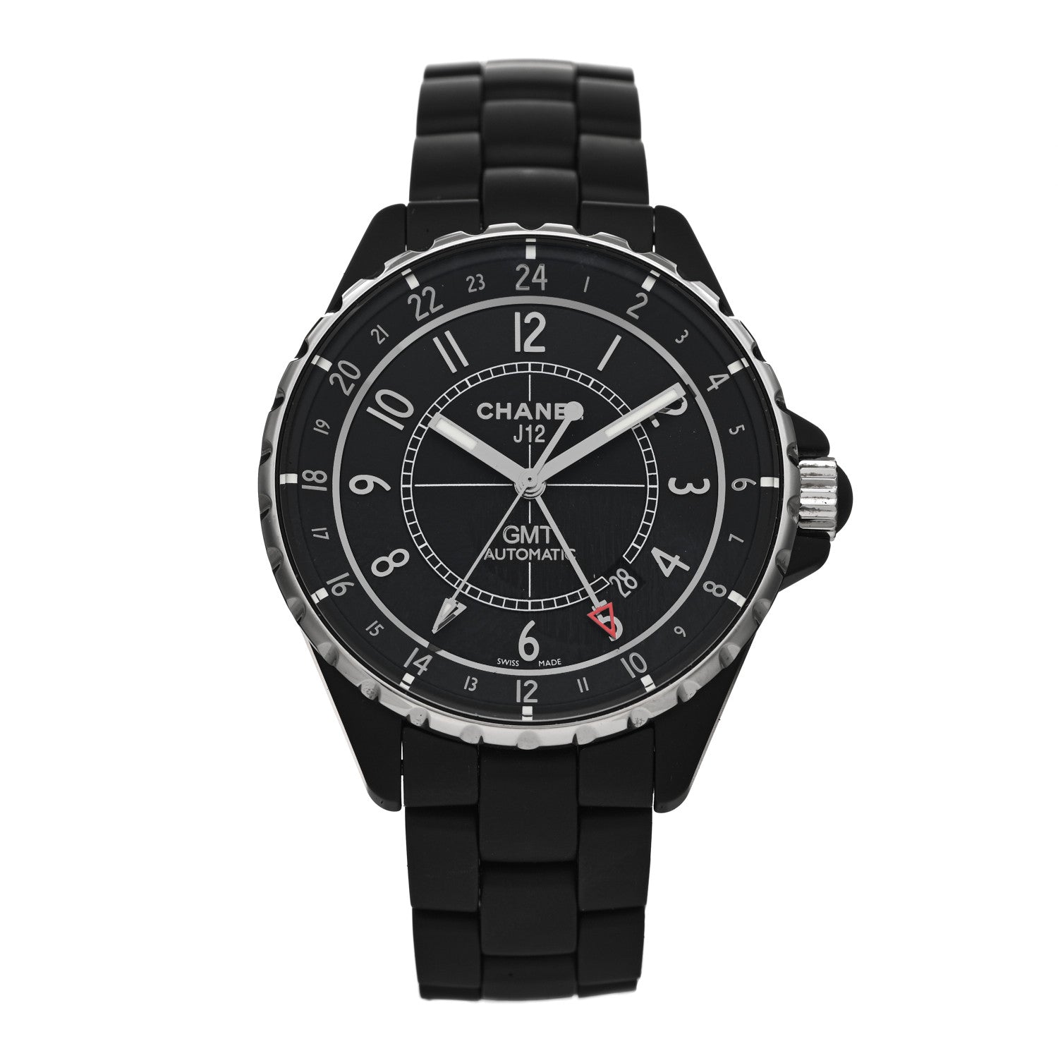 Chanel Stainless Steel Matte Ceramic 41mm J12 GMT Automatic Watch Black 1 of 5
